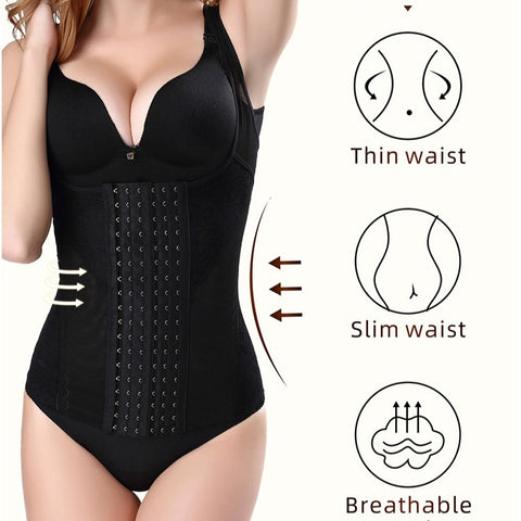 Plus Size Corset Six Breasted Corset Waist-controlled Top