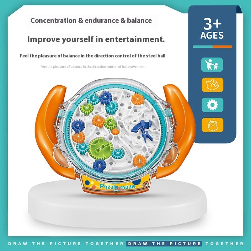 Educational Gear Maze Entrance Intellectual Ball Concentration Training Children's Handheld Toys