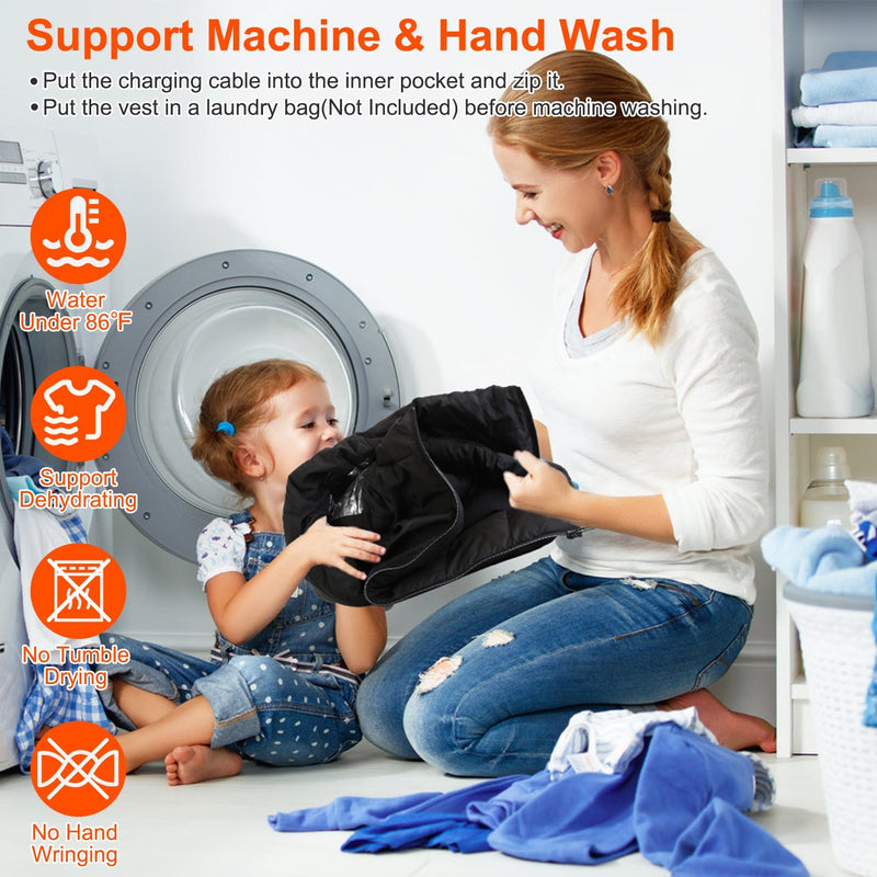 1Pc Heated Vest Men Women Heated Jacket With 23 Heating Zones 3 Heat Levels USB Powered Machine Washable For Winter Hiking Skiing Skating Outdoor Activities