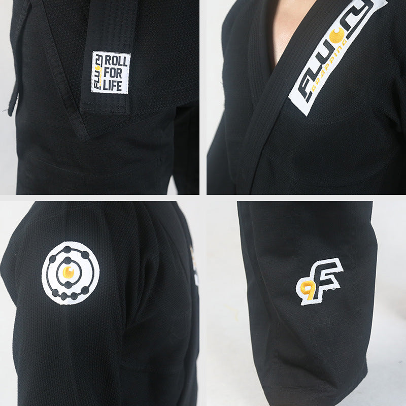 Professional Black Jiu Jitsu Taoist Robe Training Brazilian Jiu-jitsu Gear